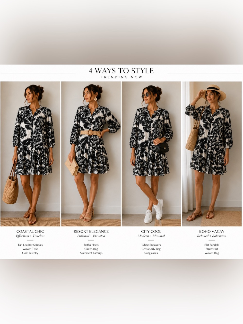 FARM Rio Chita Woodcut Drop Waist Mini Shirt Dress XL Floral Resort coastal #115 - Picture 2 of 13